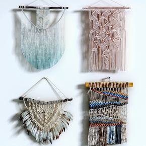 北欧民族编织挂毯，挂饰