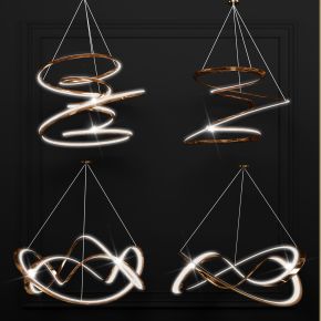 现代金属环形吊灯