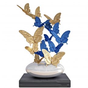 现代金属蝴蝶雕塑摆件