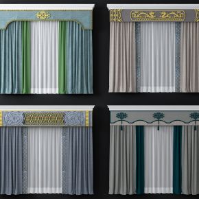 新中式儿童布艺窗帘