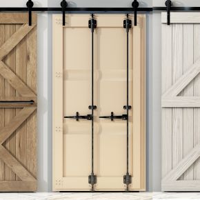 现代木质谷仓门