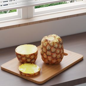 菠萝 凤梨 水果 砧板 菜板