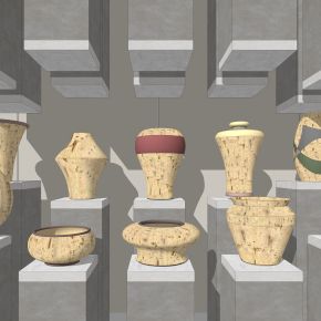 中式陶器 瓷器摆件 陶器摆件 古朴 素色陶器