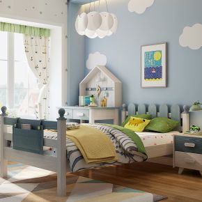 现代儿童卧室