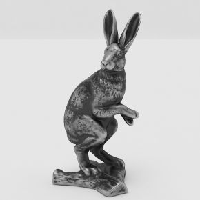 兔子，兔子雕塑，雕塑雕像，陈设饰品，装饰摆件，玩具玩偶，金属雕塑，动物雕塑，动物标本