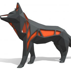 动物雕塑狐狸雕塑