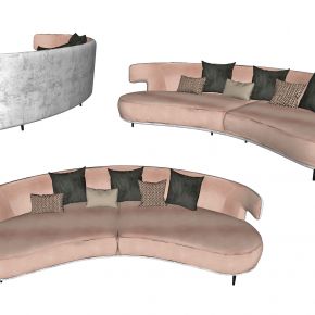 现代弧形沙发，异形沙发，接待沙发，客厅沙发，多人沙发，沙发