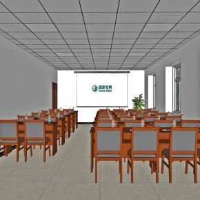现代培训室，会议室，培训桌，培训椅，会议桌，会议椅，实木条桌，实木会议椅