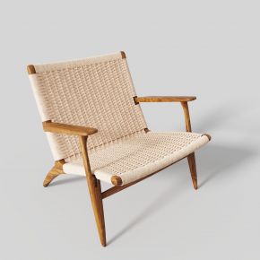 木质 编织椅
