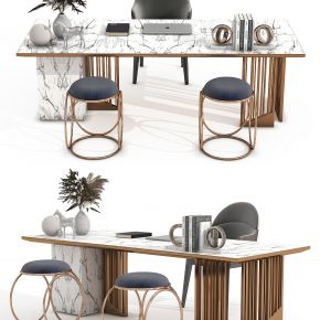 现代办公桌，书桌，办公桌，书椅，经理桌，餐桌，摆件，饰品，书画桌，写字桌