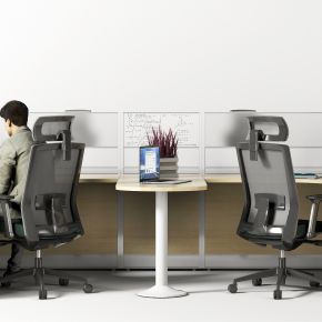 现代办公桌椅，办公桌，员工位，工作位，职员桌，桌上屏，工位，办公椅，桌椅，屏风，屏风工位，职员桌，职员椅