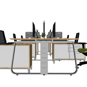 现代办公桌椅，办公桌，办公椅，员工位，员工椅，职员桌，职员椅，工位，卡座