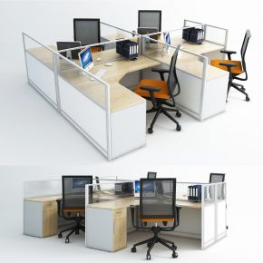现代办公桌椅，办公桌，员工位，工作位，职员桌，桌上屏，工位，办公椅，桌椅，屏风工位，屏风，职员桌，职员椅，L型工位，L型屏风