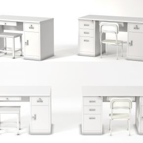 现代钢制办公桌，钢制书桌，钢制班台，钢制桌