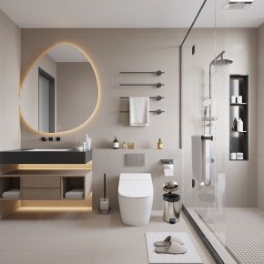 现代浴室卫生间