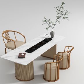 现代茶桌椅组合