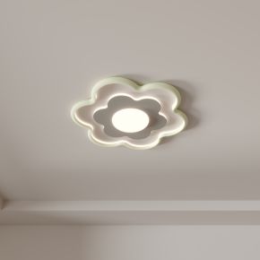 SU卧室灯 卡通 现代创意 奶油风 北欧 极简儿童房吸顶灯模型组合