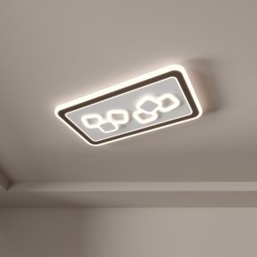 客厅灯  现代  简约大气  创意大灯 超薄灯 3d模型组合