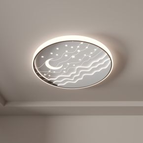 月亮灯 星星灯 儿童卧室灯 吸顶灯 星空灯模型组合