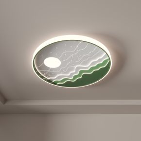 月亮灯 星星灯 儿童卧室灯 吸顶灯 星空灯模型组合