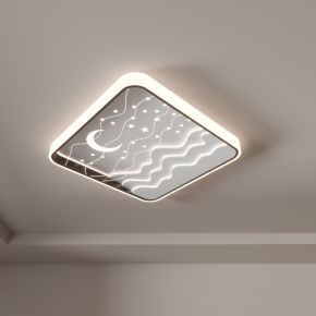 月亮灯 星星灯 儿童卧室灯 吸顶灯 星空灯模型组合