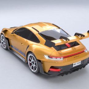2023款保时捷911GT3RS豪车超级跑车赛车轿车汽车门可开带内饰精细结构