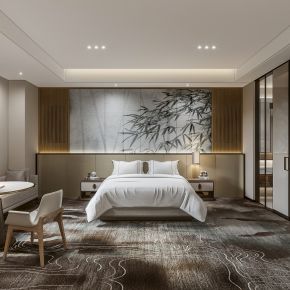 新中式酒店客房卫生间