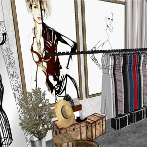 现代服装店