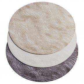 Minotti现代圆形布艺地毯