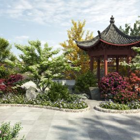 新中式庭院景观