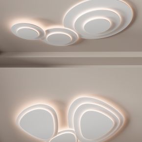 现代简约  大气高档  客厅灯   卧室灯 吸顶灯 几何形 圆形灯具组