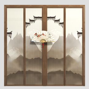 新中式窗格背景