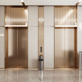 现代电梯间 门厅