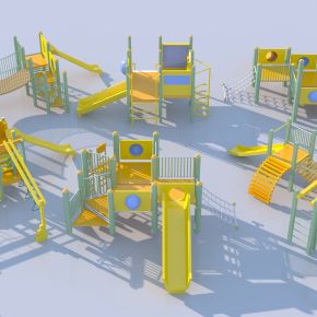 儿童游乐设施3D模型