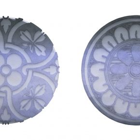 現(xiàn)代圓形漸變色毛絨地毯