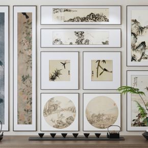 现代挂画饰品 新中式挂画