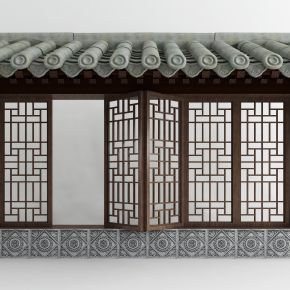 中式屋檐瓦片