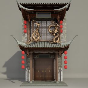 中式古建门头