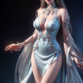 3D美女人物全身图