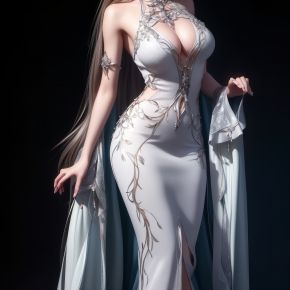3D美女人物全身图