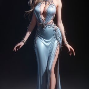 3D美女人物全身图