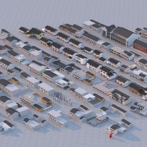 现代乡村民房合集3D模型