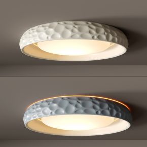 3d现代简约大气高档  客厅灯 卧室灯 吸顶灯 方形圆形几何形灯具组合