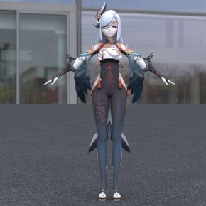 原神二次元动漫少女申鹤
