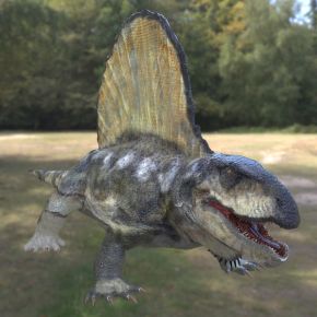 异齿龙二叠纪时期肉食性古生物