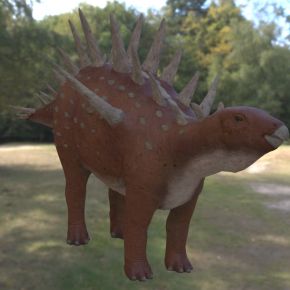 晚侏罗纪时期重庆龙远古灭绝生物恐龙