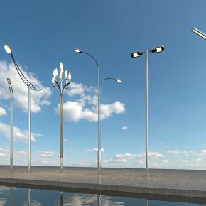 现代路灯 景观灯 高杆灯 灯头 照明灯3d模型