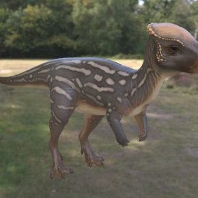 平头龙晚白垩世远古灭绝生物恐龙