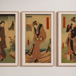 日式人物装饰画