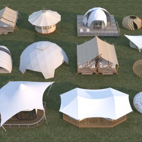 现代露营帐篷3D模型